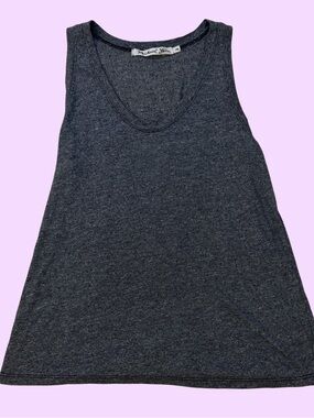 Michael Stars Charcoal Gray Scoop Tank